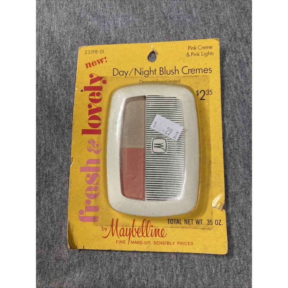 Vintage Maybelline Cream Blush Creme Pink Lights NOS Deadstock Prop 1970s Retro